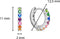 TI SENTO Huggies - 7906MC - Zilveren dames oorbellen