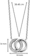 TI SENTO Ketting 3822ZI - Zilveren dames ketting - Maat 48