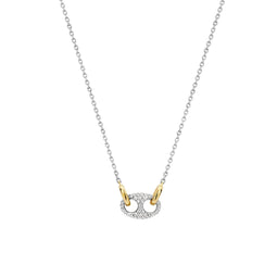 TI SENTO Ketting 3986ZY - Zilveren dames ketting - Maat 42