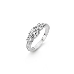 TI SENTO Ring 12044ZI - Zilveren dames ring - Maat 56