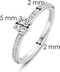 TI SENTO Ring 12109ZI - Zilveren dames ring - Maat 50