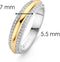 TI SENTO Ring 12144ZY - Zilveren dames ring - Maat 54