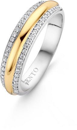 TI SENTO Ring 12144ZY - Zilveren dames ring - Maat 56