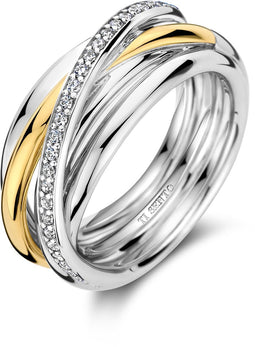 TI SENTO Ring 12318ZY - Zilveren dames ring - Maat 56
