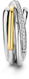 TI SENTO Ring 12318ZY - Zilveren dames ring - Maat 56