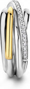 TI SENTO Ring 12318ZY - Zilveren dames ring - Maat 56
