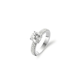 TI SENTO Ring 1737ZI - Zilveren dames ring - Maat 56