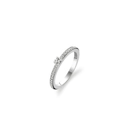 TI SENTO Ring 1869ZI - Zilveren dames ring - Maat 52