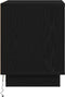 vidaXL - Nachtkastje - met - LED-verlichting - Zwart - Eiken - 44x34,5x45 - cm
