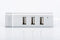Digitus DA-70253 - USB Hub - 4 poorten USB 2.0 en 1x Ethernet 1Gbps - Grijs Aluminium