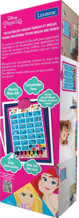 Princess Tweetalige Sprekende Educatieve Poster - EN/FR