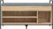 vidaXL - Schoenenbank - 105,5x32x57,5 - cm - bewerkt - hout - sonoma - eikenkleurig