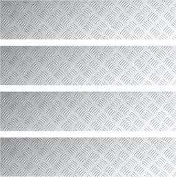 vidaXL - Aluminium - Antislip - Platen - 4 - stuks - 90x20 - cm