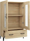 vidaXL - Hoge - kast - 70x31x115 - cm - bewerkt - hout - sonoma - eikenkleurig