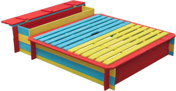 Swing King zandbak Jade 150x120x25/35cm - multikleur