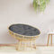 vidaXL - Zitkussen - rond - Ø - 100x11 - cm - oxford - stof - antracietkleurig