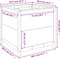 vidaXL - Plantenbak - 82,5x82,5x78 - cm - massief - grenenhout