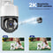 Camux Cam-VisionX - Beveiligingscamera Buiten - 3MP 2K Nachtzicht Wifi met App - Wit