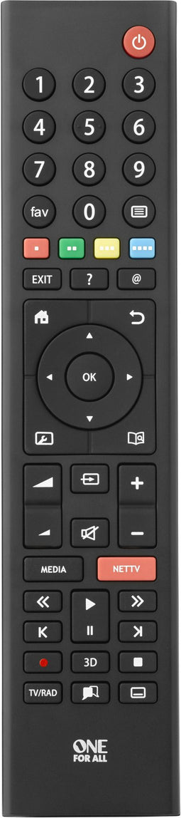 One For All URC 1915 - TV afstandsbediening - 1-op-1 vervanger voor Grundig - met verlichte toetsen