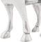 vidaXL - Stier - Sculptuur - Zilver - 20x17x23 - cm - van - Aluminium