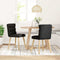 vidaXL - Eetkamerstoelen - 2 - st - stof - zwart