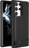 Lunso - Battery Power Case hoes - Geschikt voor Samsung Galaxy S22 Ultra - 5000 mAh - Zwart