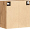 vidaXL - Wandkast - 60x31x60 - cm - bewerkt - hout - artisanaal - eikenkleurig