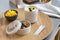 Amuse Morning & Noon Bowl + Spork & Spork en Rekker - Ontbijtkom - Lunchbox met vork/lepel - 2 Compartimenten - Lekvrij- Zand - 450 + 150 ml