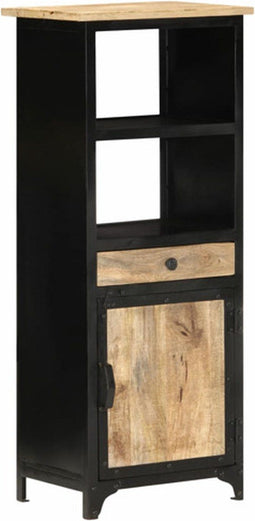 vidaXL - Hoge - kast - 45x32x110 - cm - massief - mangohout