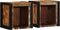vidaXL - Nachtkastjes - 2st - 40x35x40cm - massief - gerecycled - hout - meerkleurig