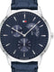 Tommy Hilfiger heren horloge (44 mm) - zwarte plaat met goudkleurige kast en band - Maat: One size
