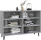 vidaXL - Dressoir - 103,5x35x70 - cm - bewerkt - hout - grijs - sonoma - eikenkleurig