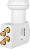 Megasat 401074 - HD-Profi Quad LNB - Voor 4 ontvangers - Wit