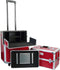 Veronica NAIL-PRODUCTS Aluminium Trolley 3 in 1 - Professionele Nagel Koffer - Croco Rood