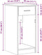 vidaXL - Computertorenstandaard - met - lade - 35x45x77 - cm - wit