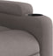 Fauteuil verstelbaar stof taupe