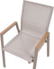 TIANO - Tuinstoelen set van 4 - Taupe - Aluminium