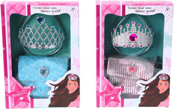Tiara met tasje 2 assorti.