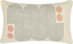 TIARELLA - Sierkussen set van 2 - Beige - 30 x 50 cm - Polyester