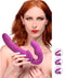 XR Brands Evoke Ergo Fit - Strapless Strap-On met Afstandsbediening - 3 Snelheden en 7 Pulsatiepatronen