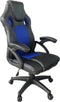 Gamestoel Junior kinderen - bureaustoel - racing gaming stijl - zwart blauw