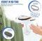 TibaGoods Luxe Kledingstomer - Handstomer - Stoomapparaat Kleding - Ontkreuker - Stoomreiniger - Stoomstrijkijzer - Warmt snel op - Inclusief 2 opzetborstels - 1500w - 250ml