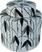 Tibor DKD Home Decor Porselein Zwart Wit 17 x 17 x 16 cm Orientaals Blad van een plant