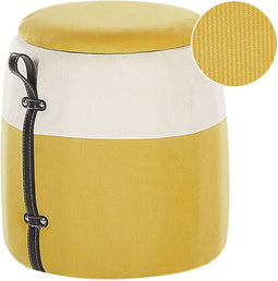 RUBY - Poef - Geel - 42 cm - Corduroy