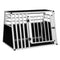 Eugad Hondenreisbox Aluminium Transportbox voor Middelgrote Honden - Grijs - 92 x 66 x 65 cm