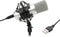 Tie Studio Condenser Mic WH USB-studiomicrofoon Zendmethode:Kabelgebonden Incl. shockmount, Incl. kabel USB Kabelgebond