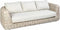 Tierra Outdoor Loungebank Wakkanda - 3-zit tuinbank - Aluminium en XXL Wicker - Beige