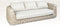 Tierra Outdoor Loungebank Wakkanda - 3-zit tuinbank - Aluminium en XXL Wicker - Beige
