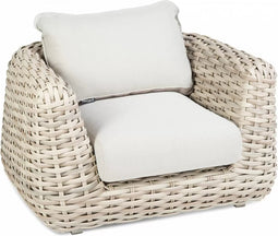 Tierra Outdoor Loungestoel Wakkanda - Aluminium en XXL Wicker - Beige