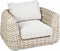 Tierra Outdoor Loungestoel Wakkanda - Aluminium en XXL Wicker - Beige